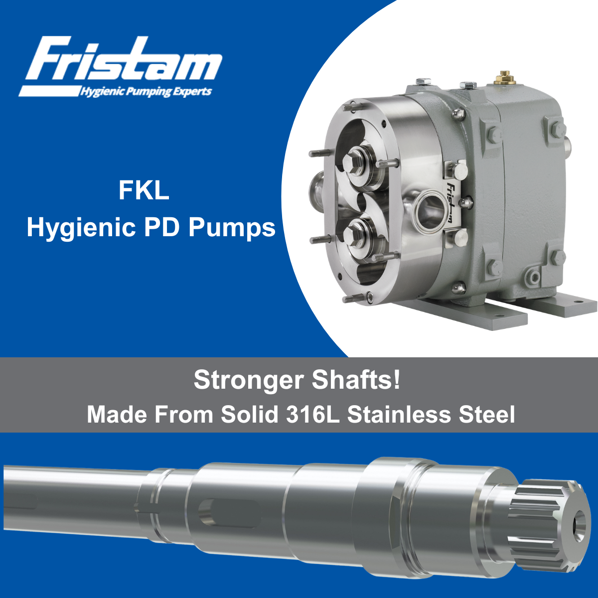 Hygienic PD Pump Shafts